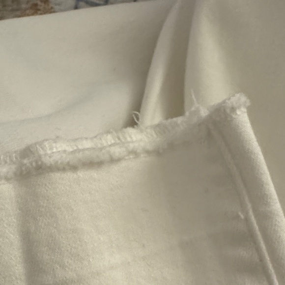 Paige Anessa white wide leg jeans cropped - Picture 7 of 8